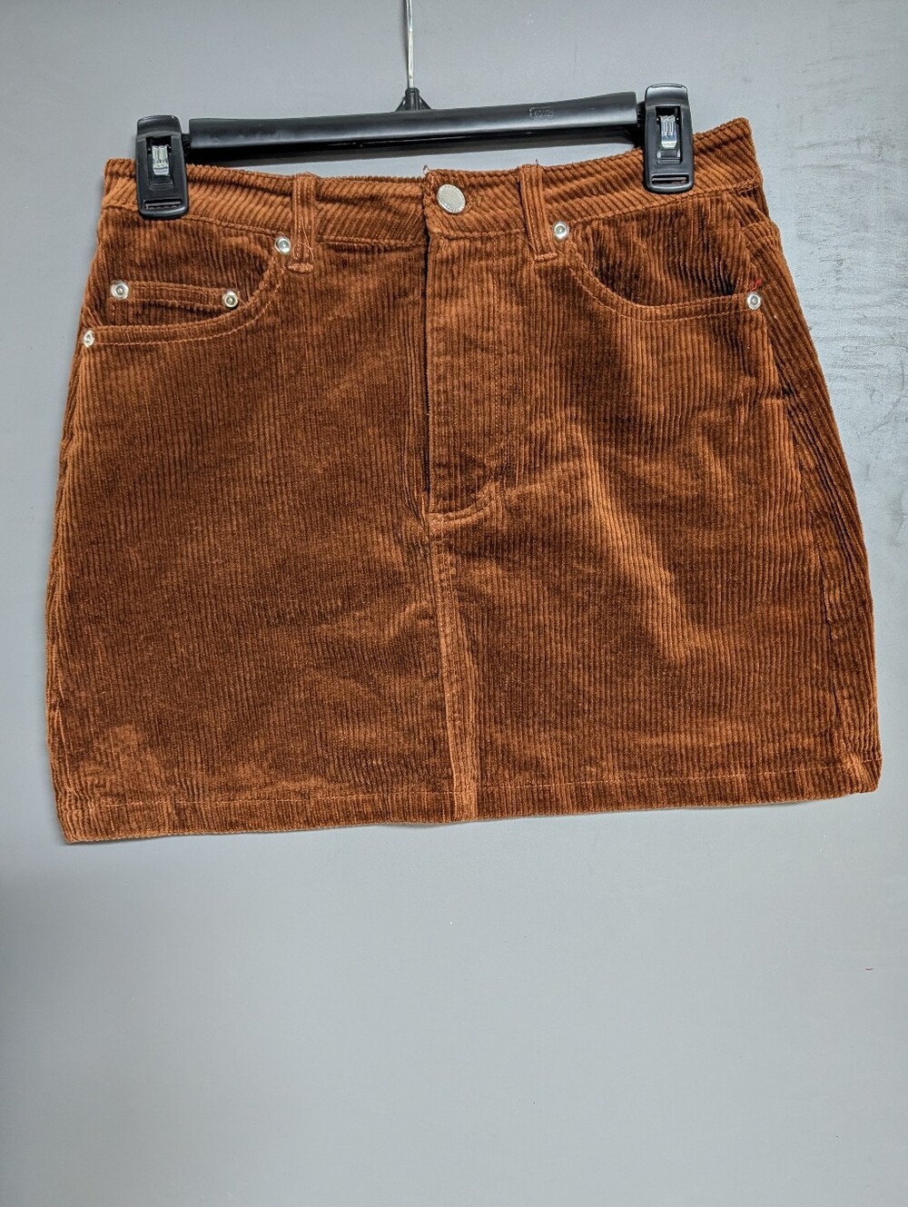 Corduroy Mini Skirt Brown H&M